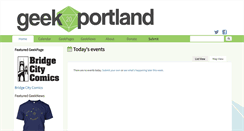 Desktop Screenshot of geekportland.com