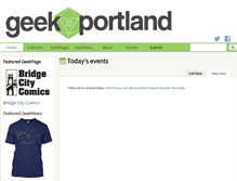 Tablet Screenshot of geekportland.com